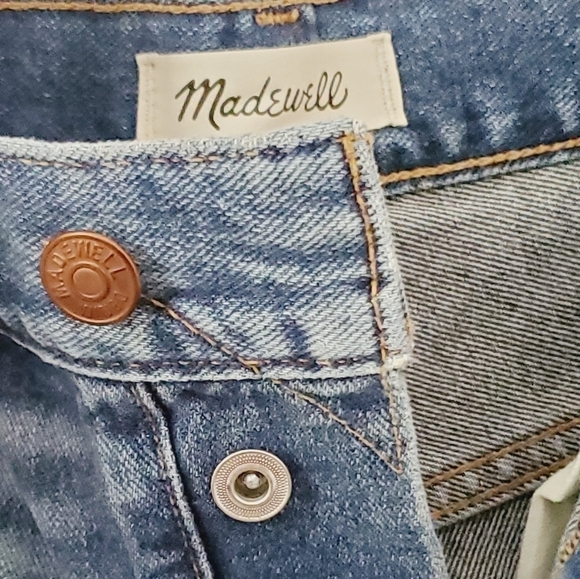 NWT Madewell The Dad Jean Short Cotton Denim - Picture 7 of 10